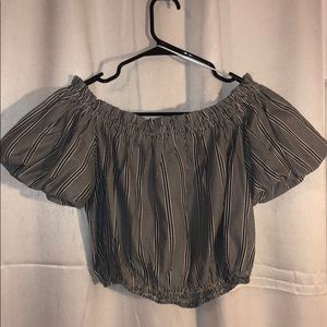 Off the shoulder crop top